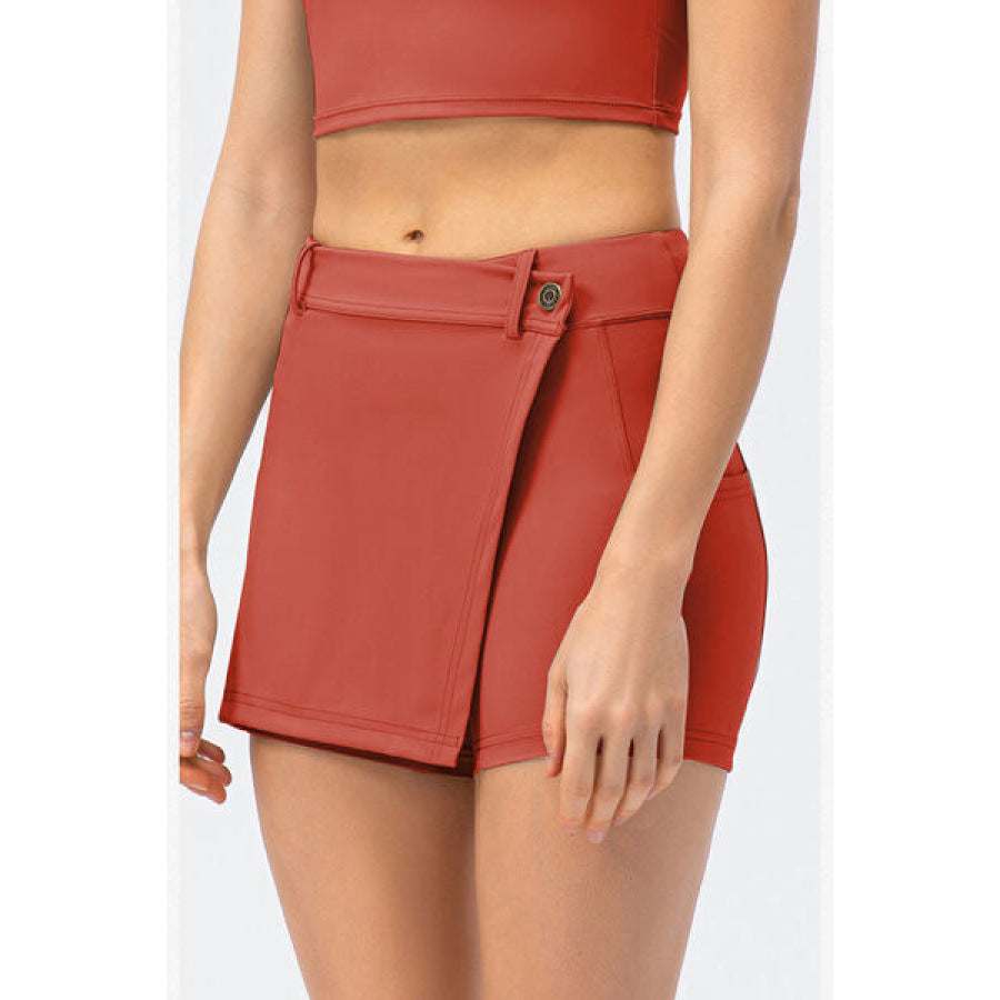 Pocketed Active Skort Strawberry / S Clothing