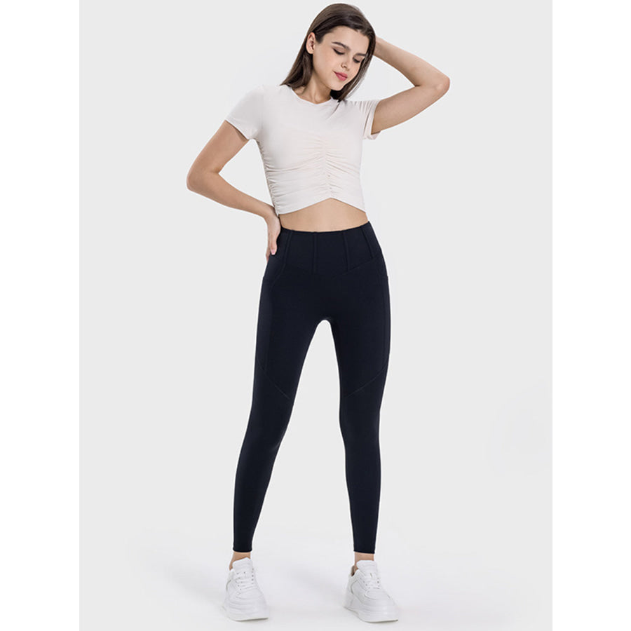 Pocketed High Waist Active Leggings Apparel and Accessories