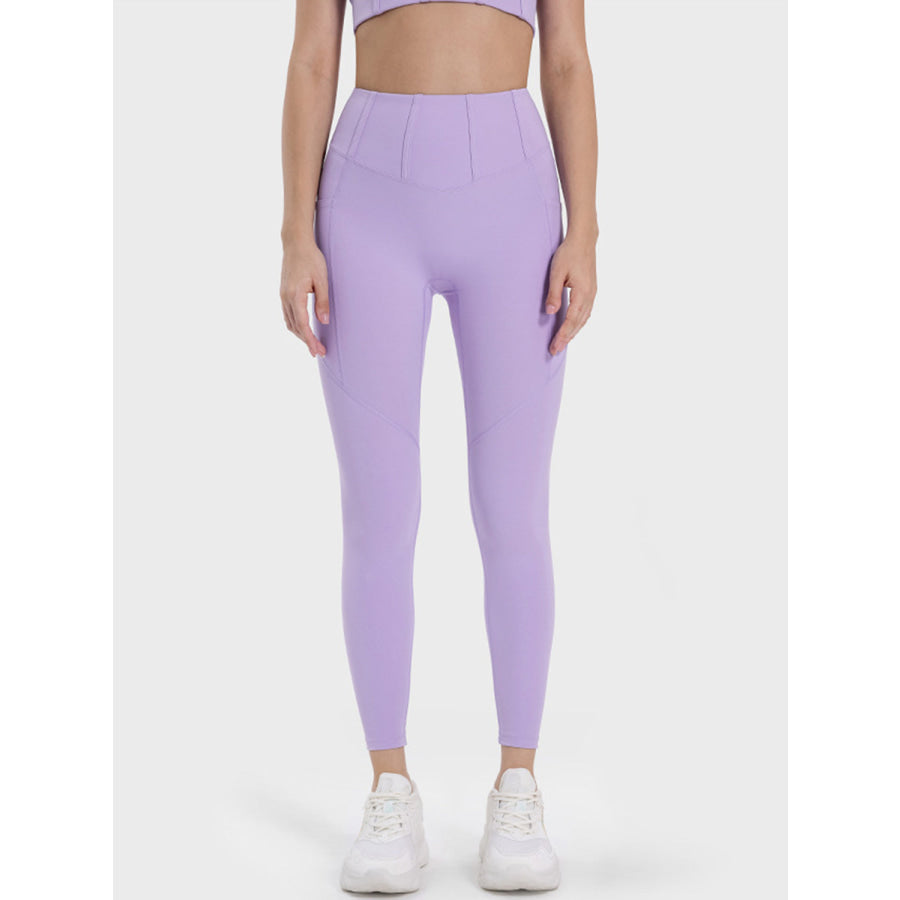 Pocketed High Waist Active Leggings Apparel and Accessories