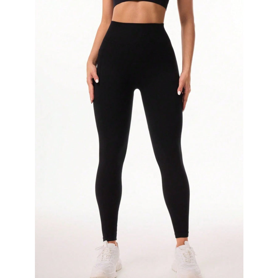 Pocketed High Waist Active Leggings Apparel and Accessories