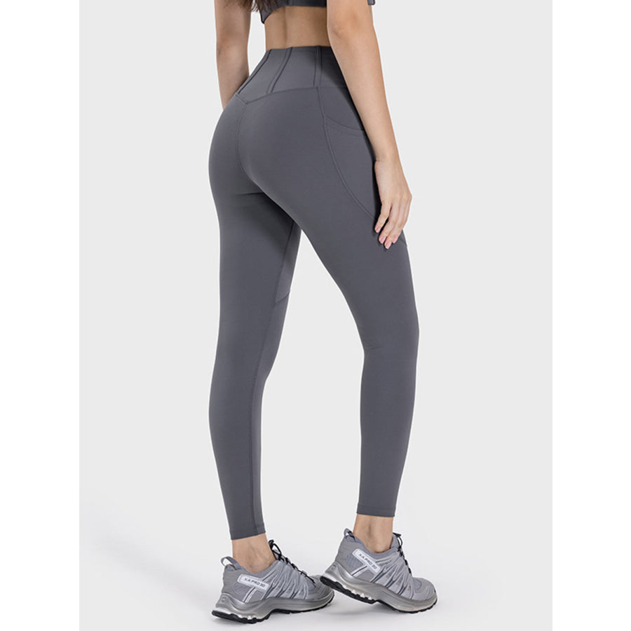 Pocketed High Waist Active Leggings Apparel and Accessories