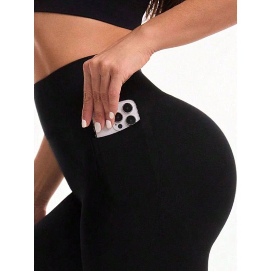 Pocketed High Waist Active Leggings Apparel and Accessories