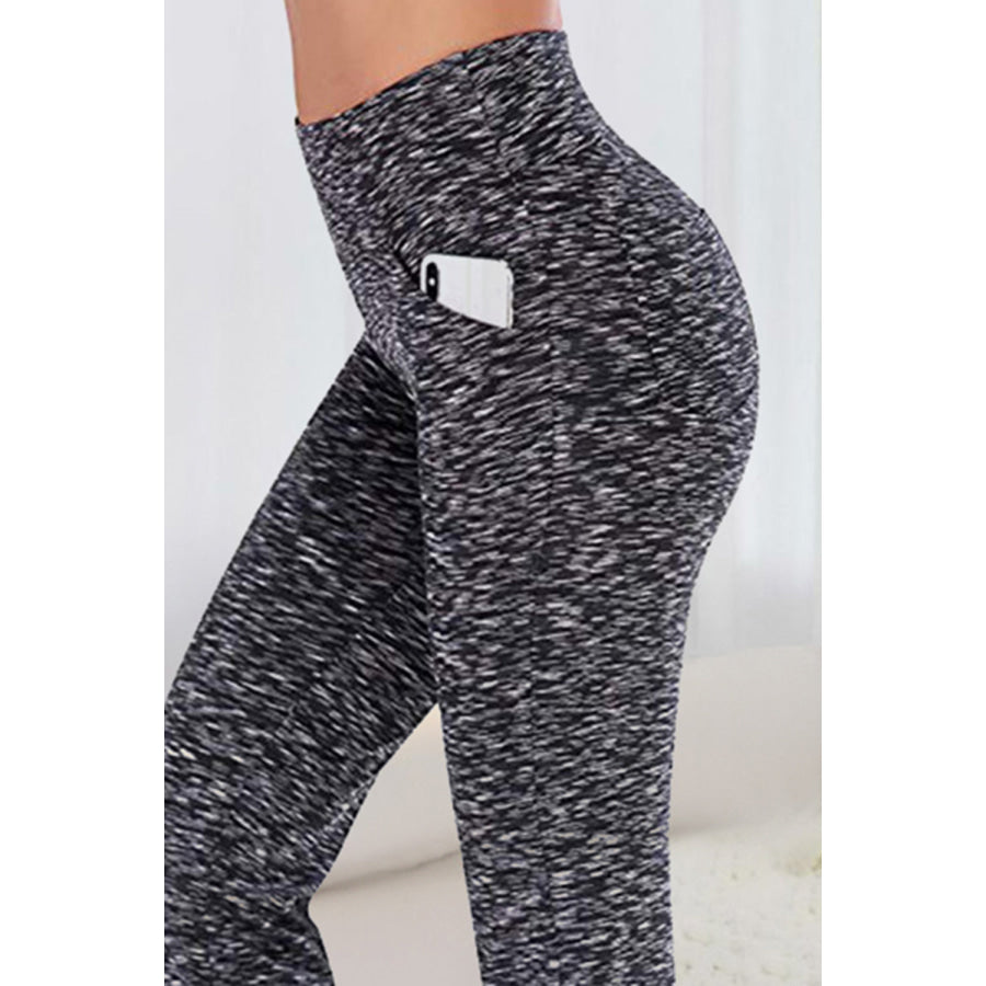 Pocketed High Waist Active Pants Apparel and Accessories