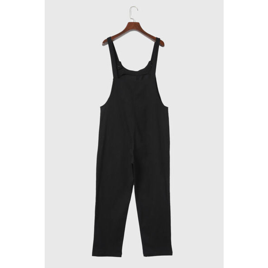 Pocketed Wide Strap Overall Apparel and Accessories