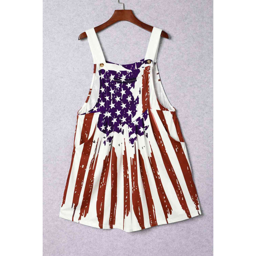 Pocketed Wide Strap Overall Peacock Blue / S Apparel and Accessories