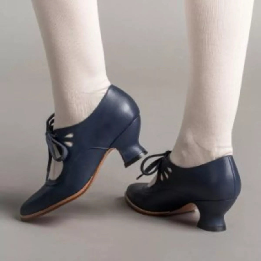 Point Toe Block Heel Shoes Apparel and Accessories