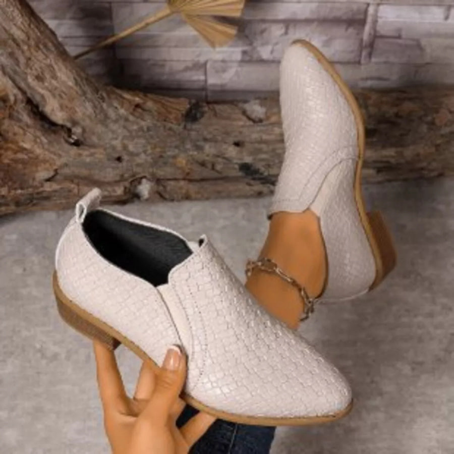 Point Toe Block Heels Ankle Boots Apparel and Accessories