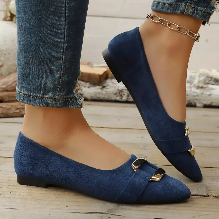 Point Toe Flats Slip-Ons Apparel and Accessories