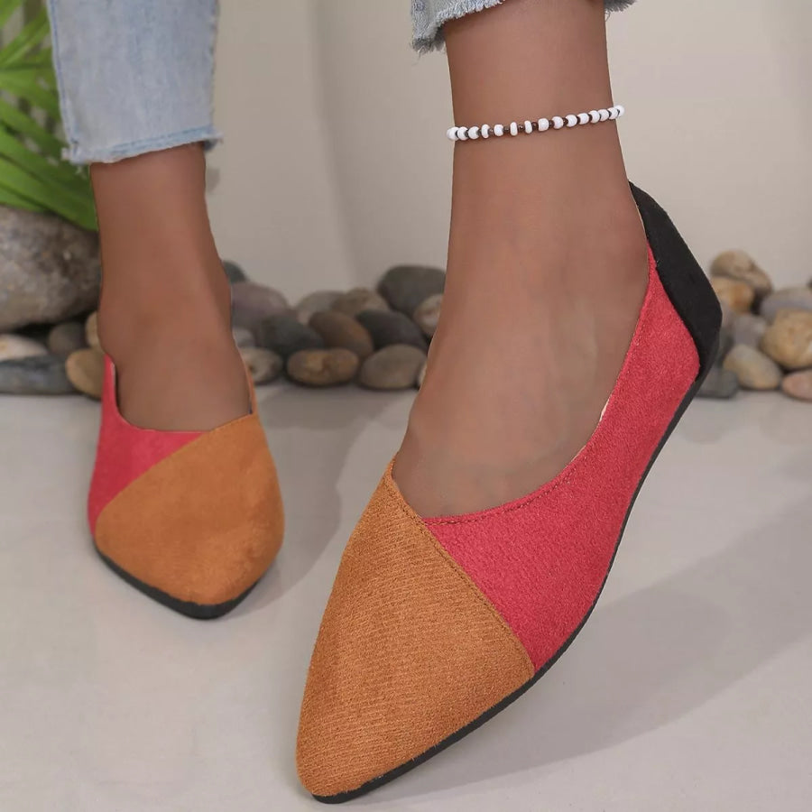 Point Toe Flats Slip-Ons Apparel and Accessories