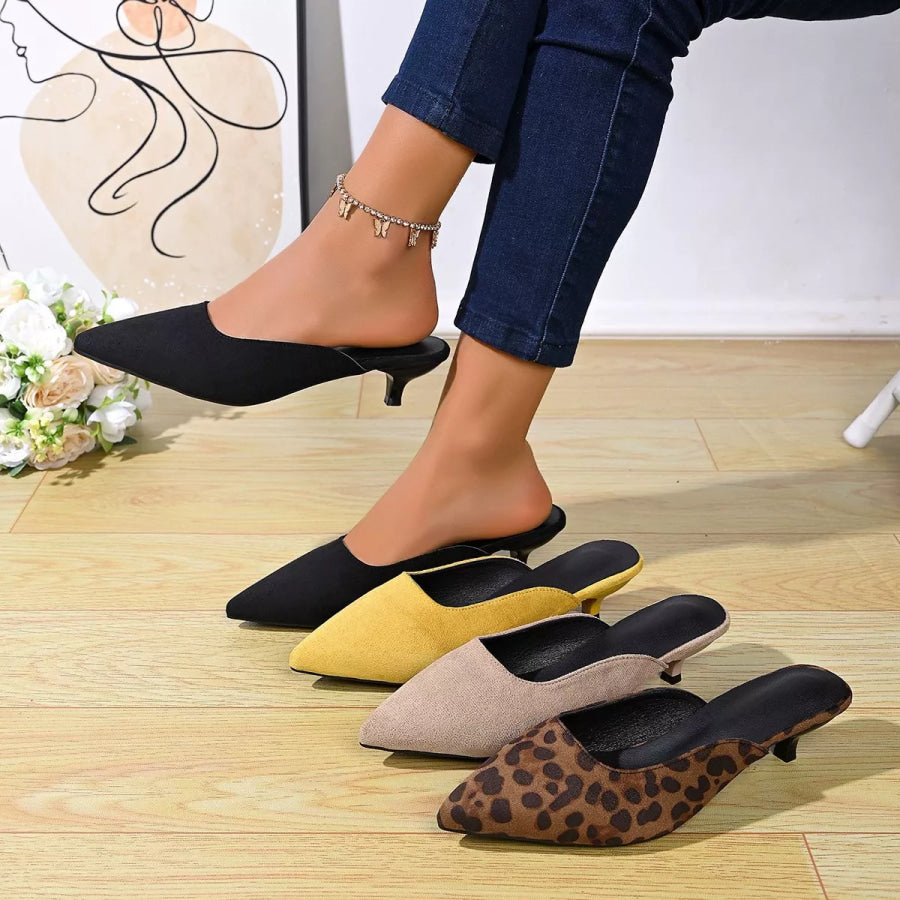 Point Toe Kitten Heels Pumps Apparel and Accessories