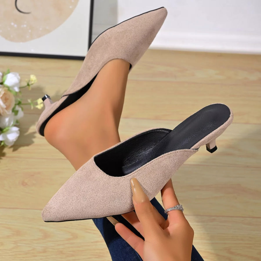 Point Toe Kitten Heels Pumps Apparel and Accessories