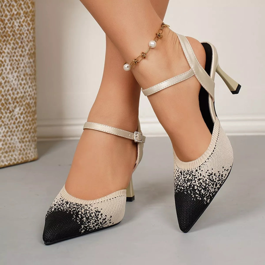 Point Toe Kitten Heels Sandals Apparel and Accessories