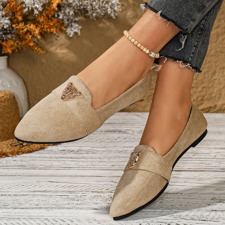 Point Toe Slip-Ons Apparel and Accessories