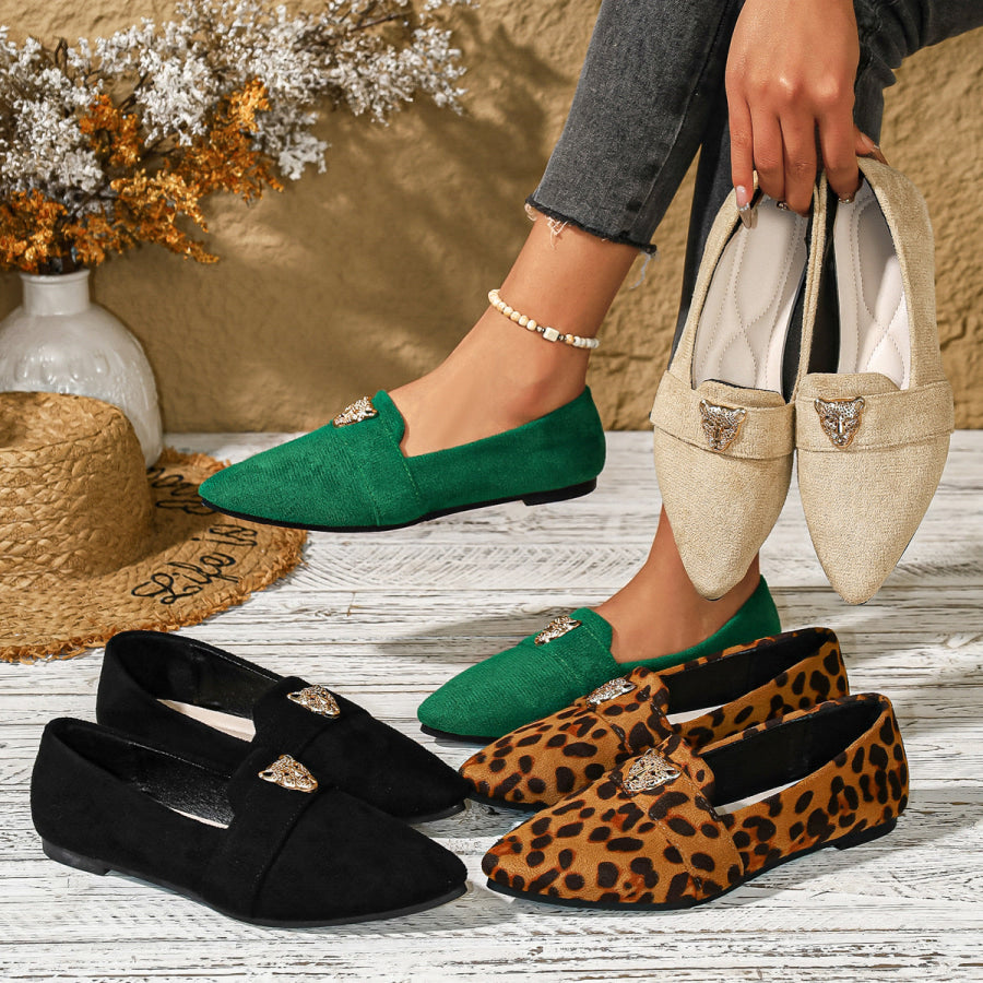 Point Toe Slip-Ons Apparel and Accessories