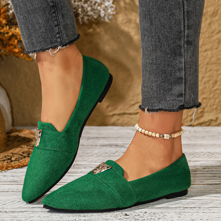 Point Toe Slip-Ons Apparel and Accessories