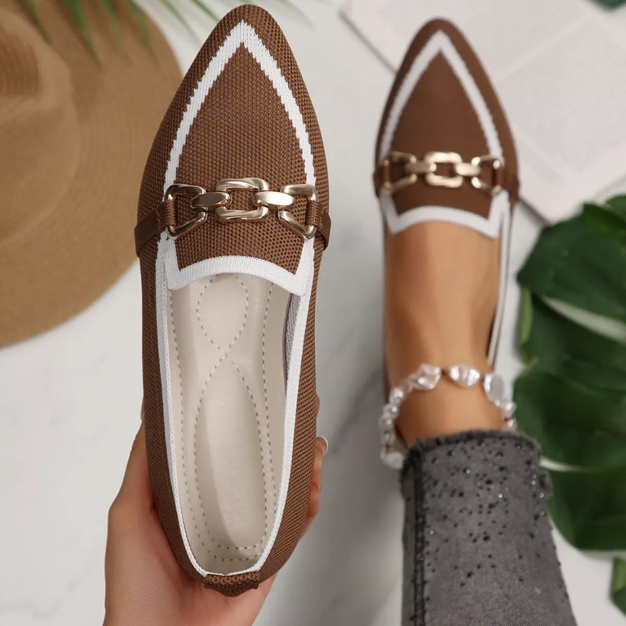 Point Toe Slip-Ons Apparel and Accessories