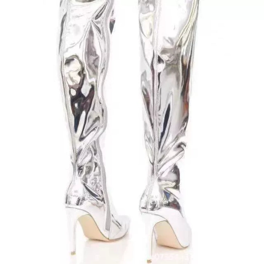 Point Toe Stiletto Boots Apparel and Accessories