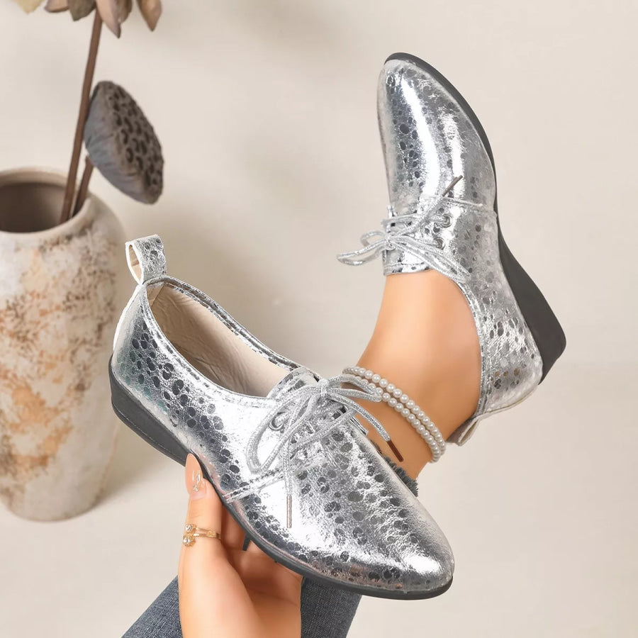 Point Toe Wedge Loafers Apparel and Accessories