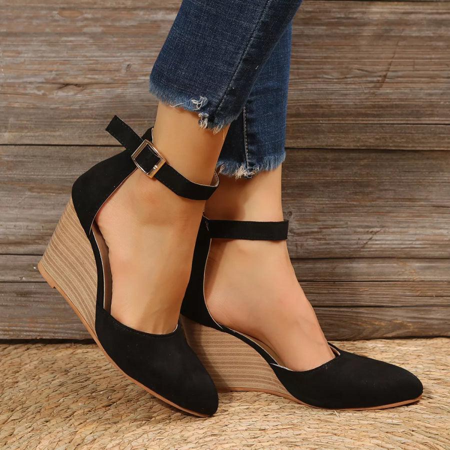 Point Toe Wedge Sandals Apparel and Accessories