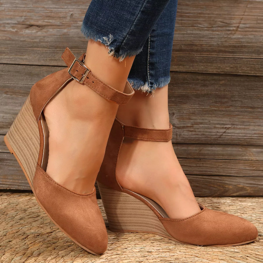 Point Toe Wedge Sandals Apparel and Accessories