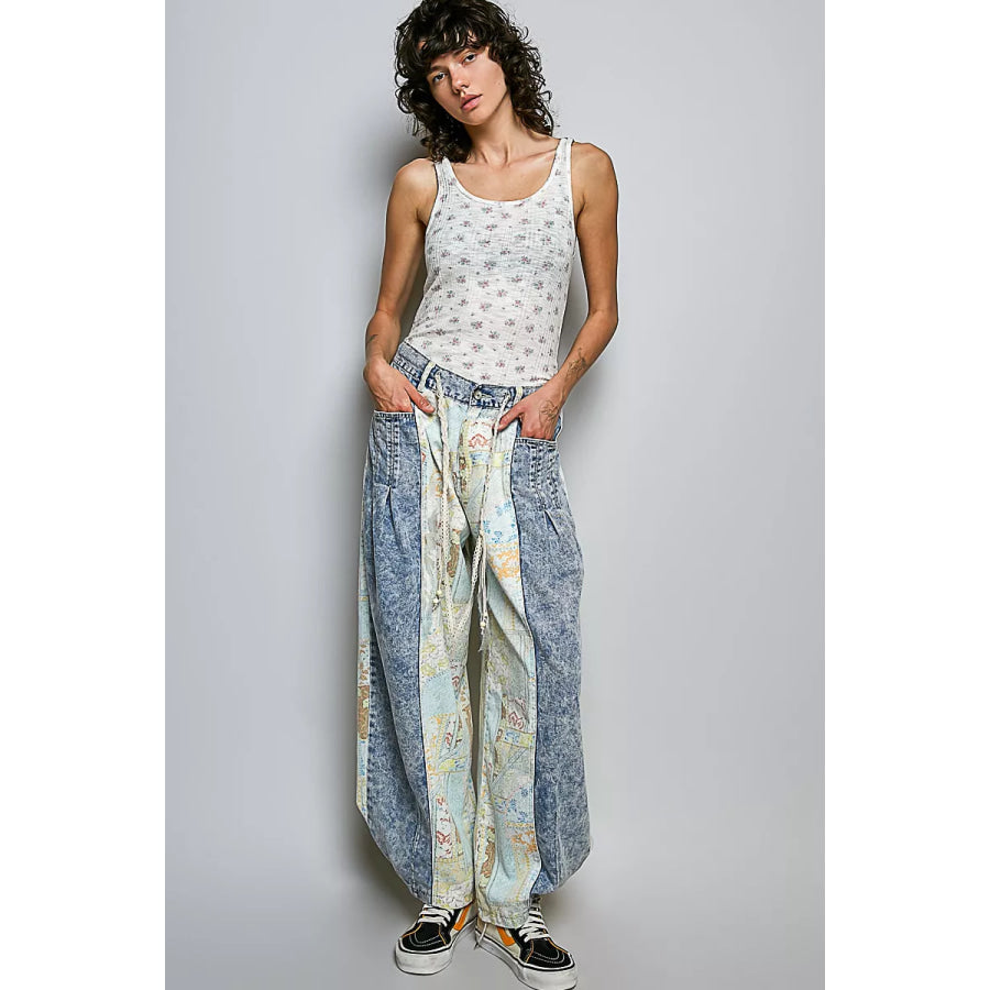 POL All Over Floral Ribbed Tank Apparel and Accessories