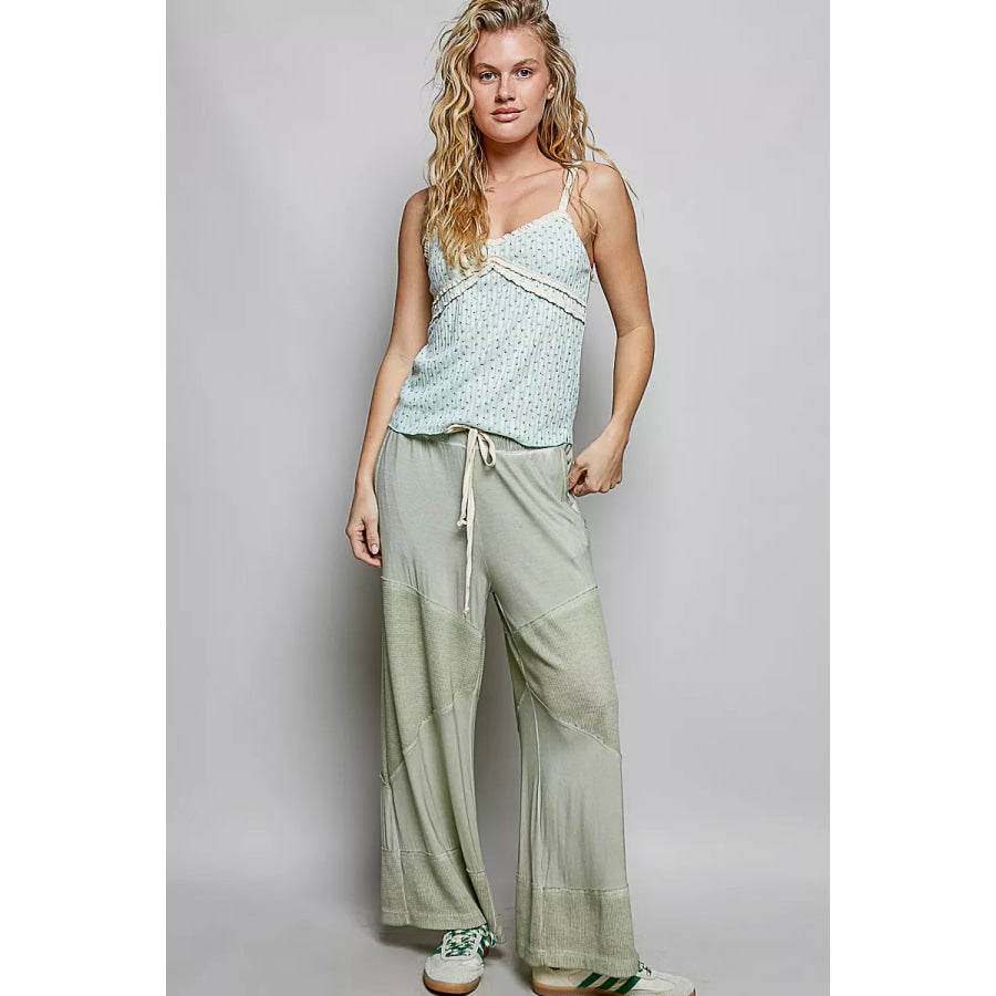 POL Floral Printed Lightweight Ribbed Knit Cami Apparel and Accessories
