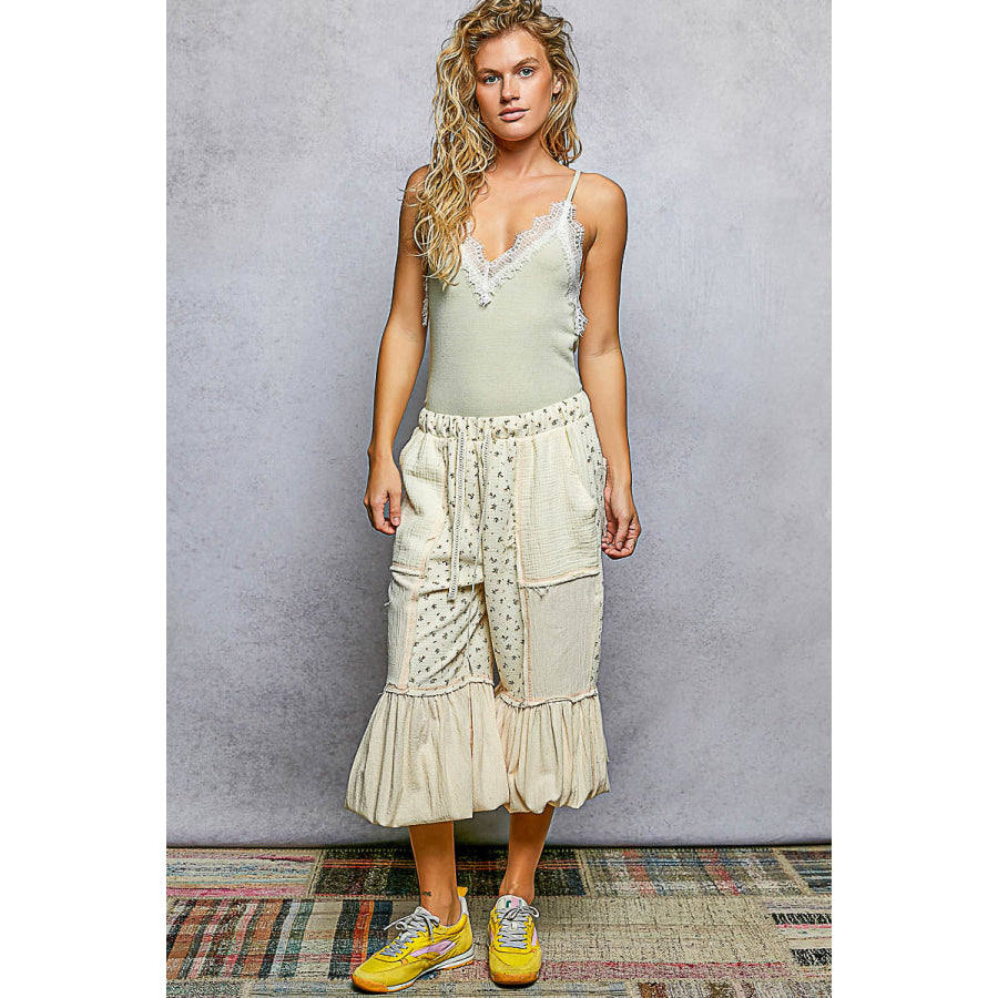 POL Lace Detail V-Neck Ribbed Cami Apparel and Accessories