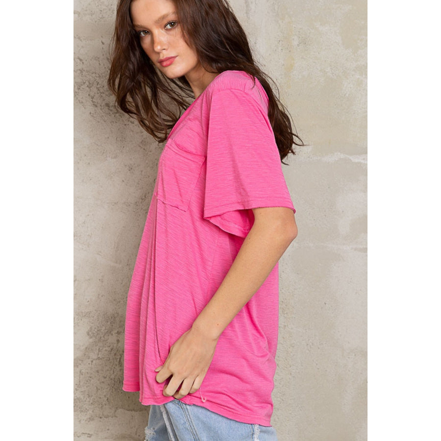 POL V-Neck Short Sleeve T-Shirt Apparel and Accessories