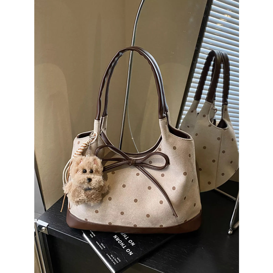 Polka Dot Bow Shoulder Bag Apparel and Accessories