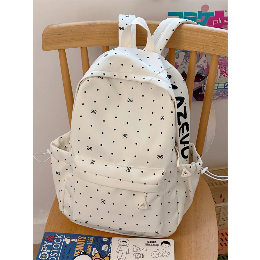 Polka Dot Bowknot Backpack Bag Apparel and Accessories