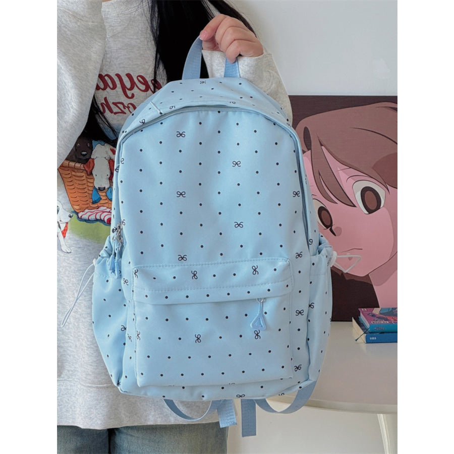 Polka Dot Bowknot Backpack Bag Apparel and Accessories