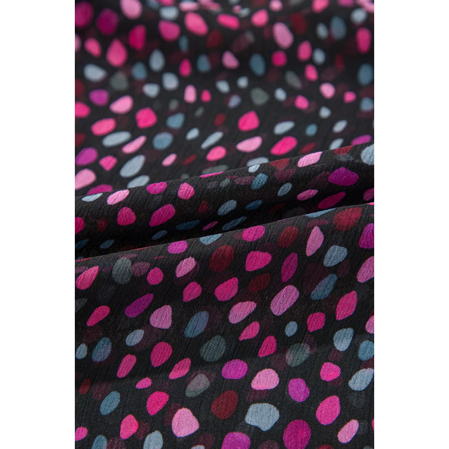 Polka Dot Button Up Shirt Apparel and Accessories