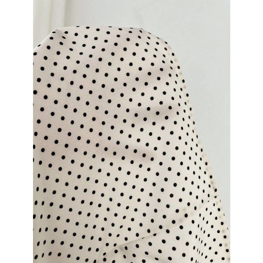 Polka Dot Cap Sleeve Blouse Apparel and Accessories