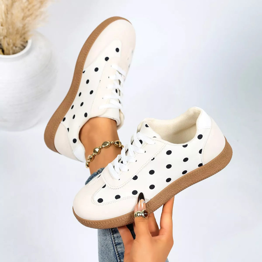 Polka Dot Casual Sneakers Apparel and Accessories