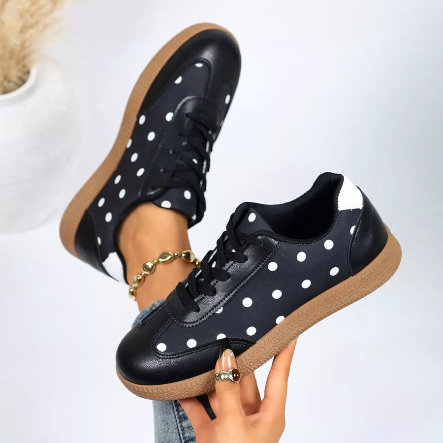Polka Dot Casual Sneakers Apparel and Accessories