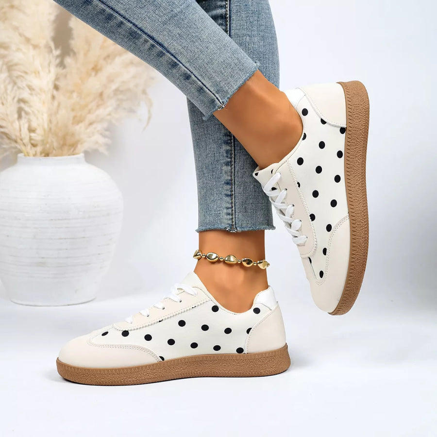 Polka Dot Casual Sneakers Apparel and Accessories