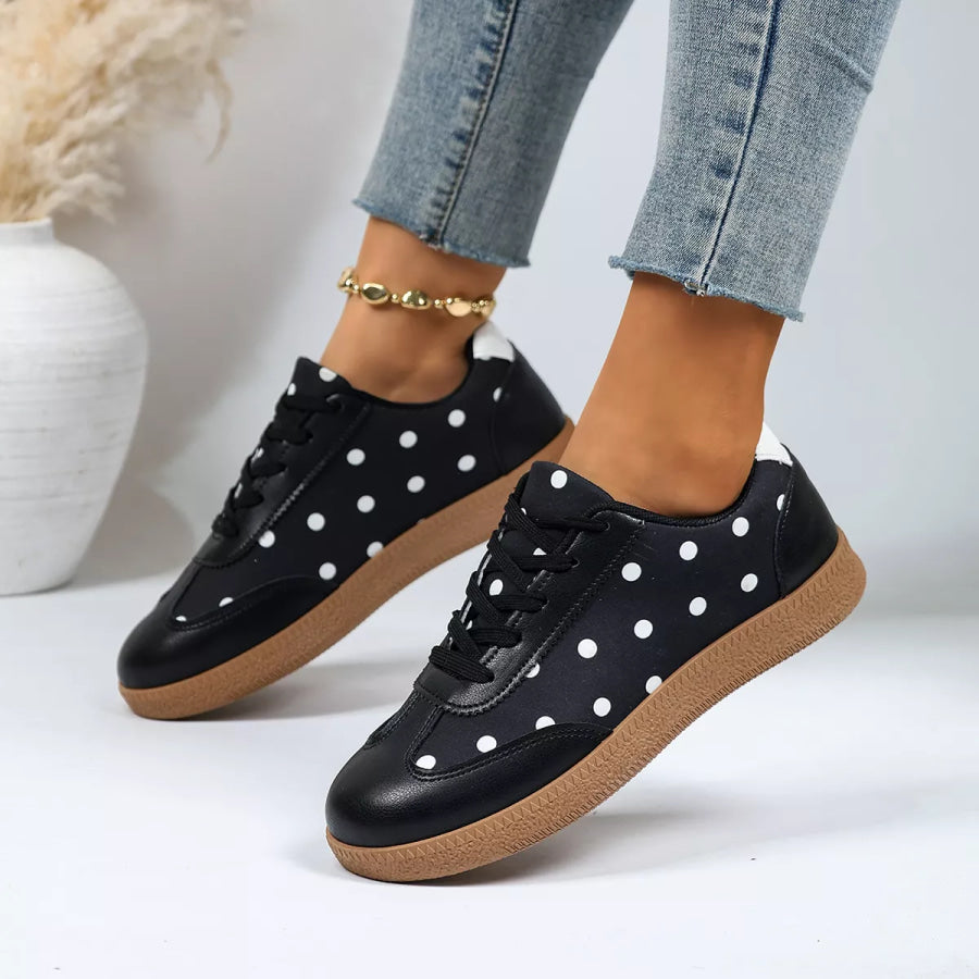 Polka Dot Casual Sneakers Apparel and Accessories