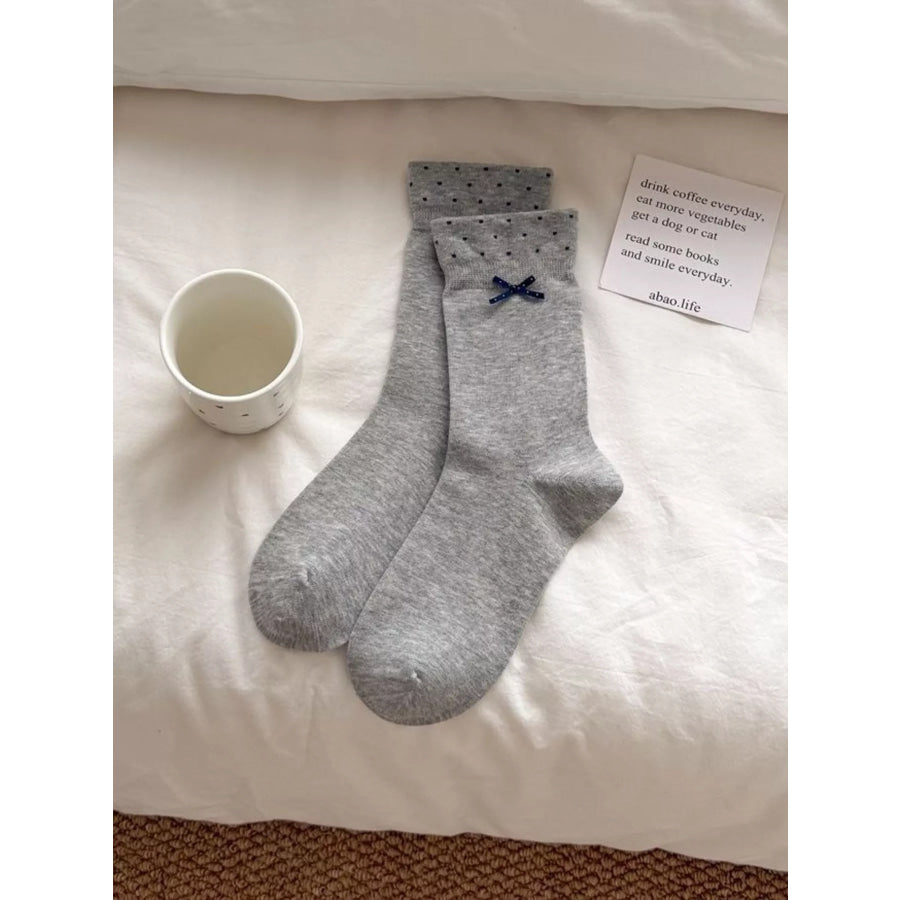 Polka Dot Crew Socks Apparel and Accessories