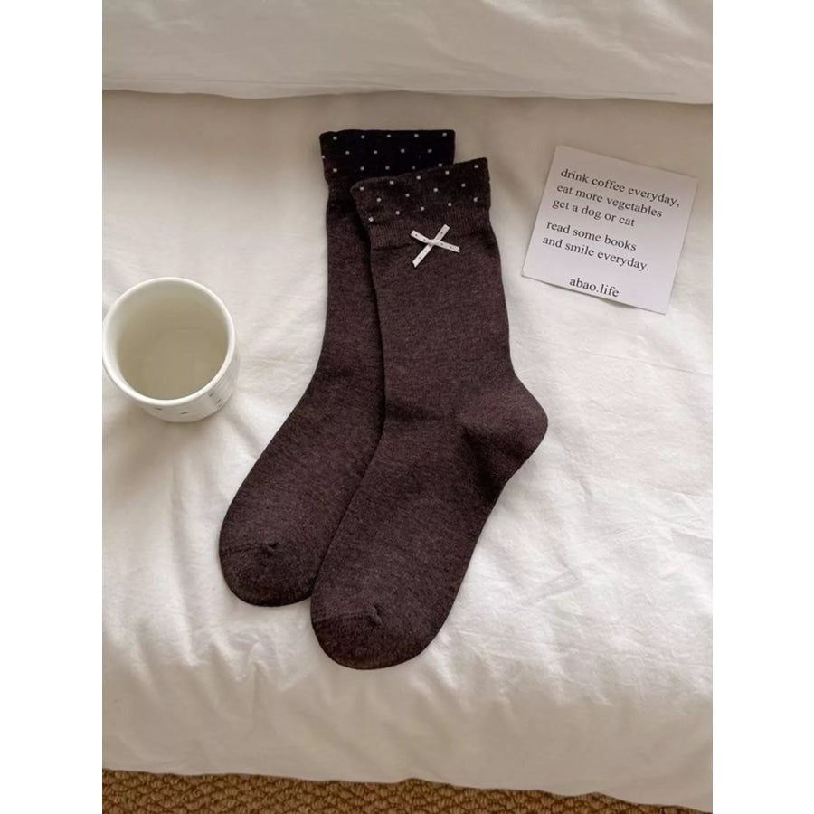 Polka Dot Crew Socks Apparel and Accessories