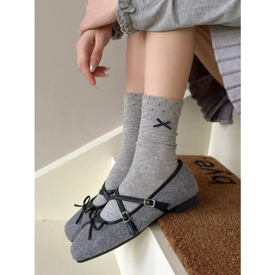 Polka Dot Crew Socks Apparel and Accessories