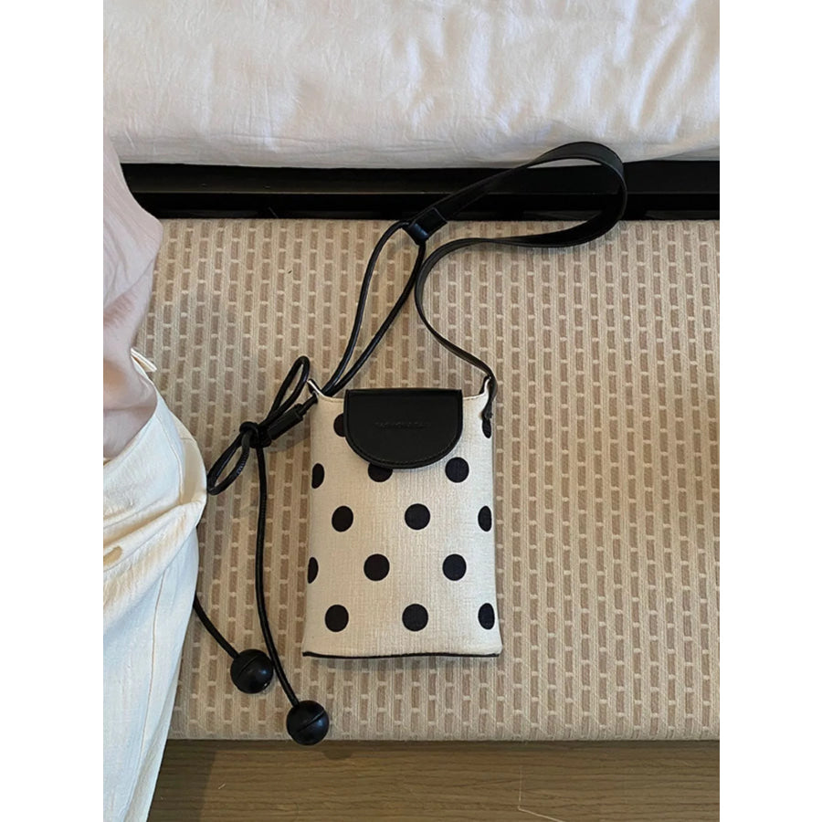 Polka Dot Crossbody Bag Black / onesize Apparel and Accessories