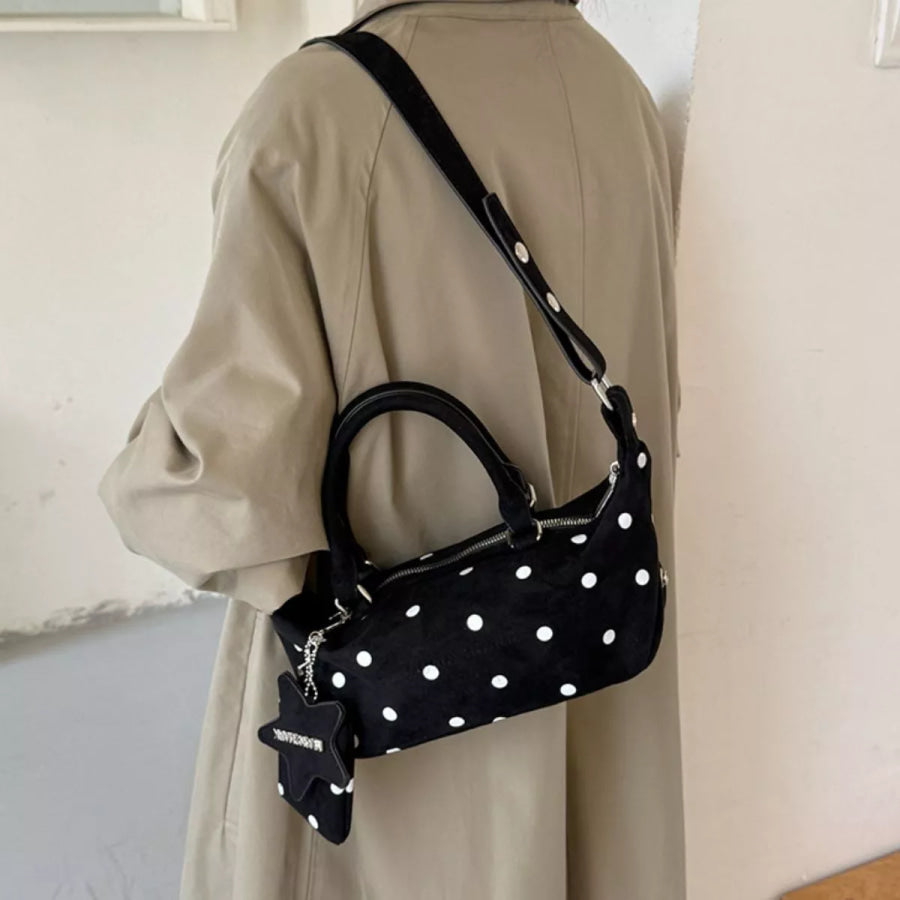 Polka Dot Crossbody Bag Black / onesize Apparel and Accessories