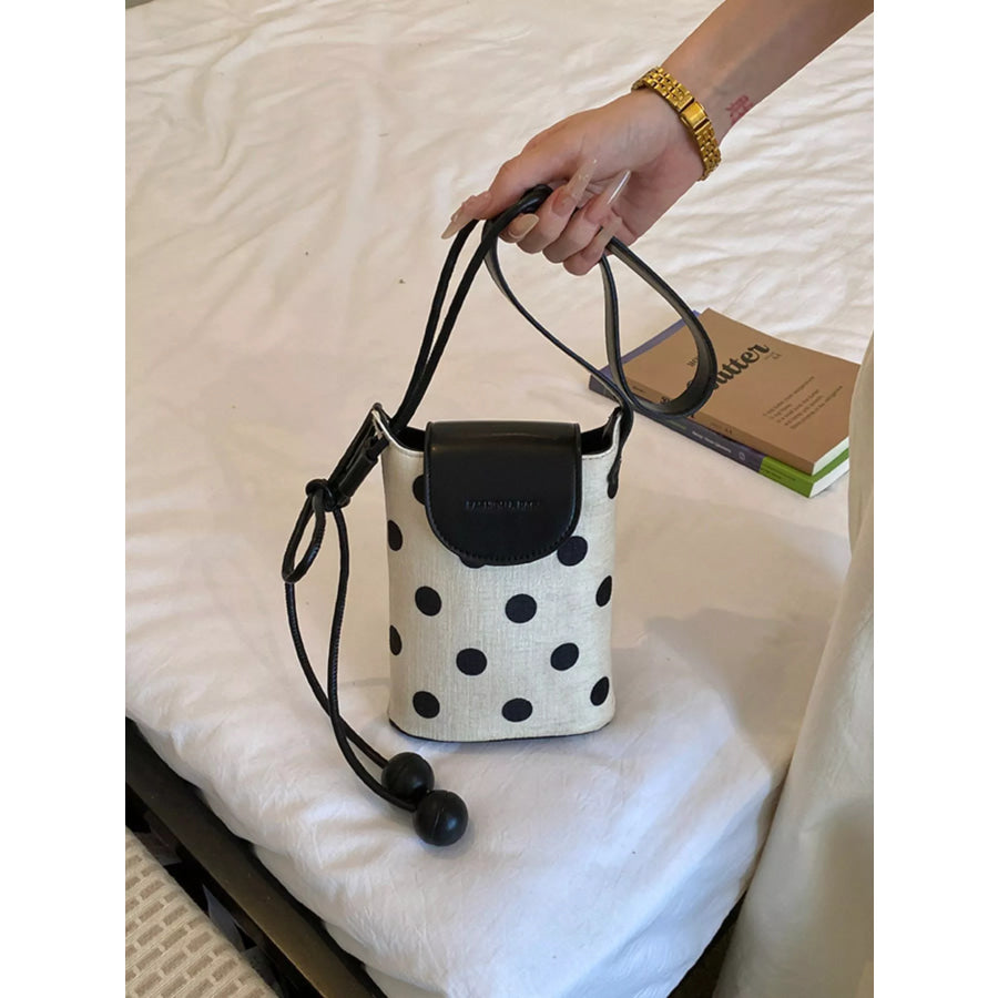 Polka Dot Crossbody Bag Black / onesize Apparel and Accessories