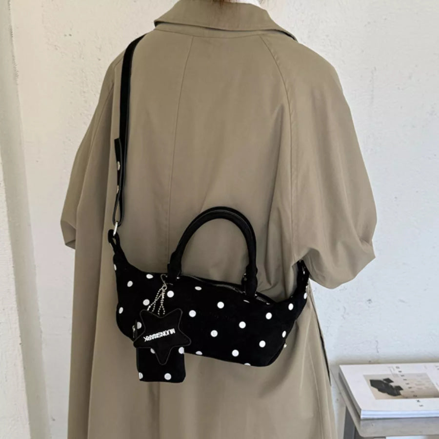 Polka Dot Crossbody Bag Black / onesize Apparel and Accessories