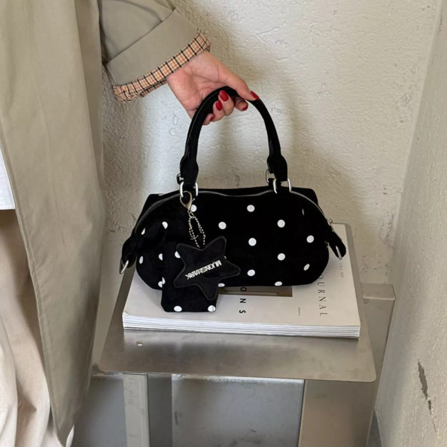 Polka Dot Crossbody Bag Black / onesize Apparel and Accessories