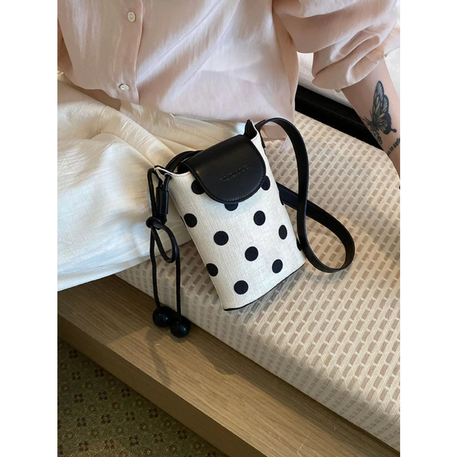 Polka Dot Crossbody Bag Black / onesize Apparel and Accessories