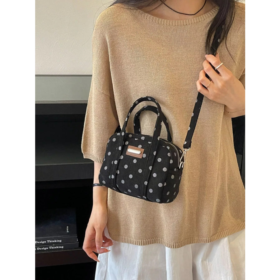 Polka Dot Crossbody Bag Black / onesize Apparel and Accessories
