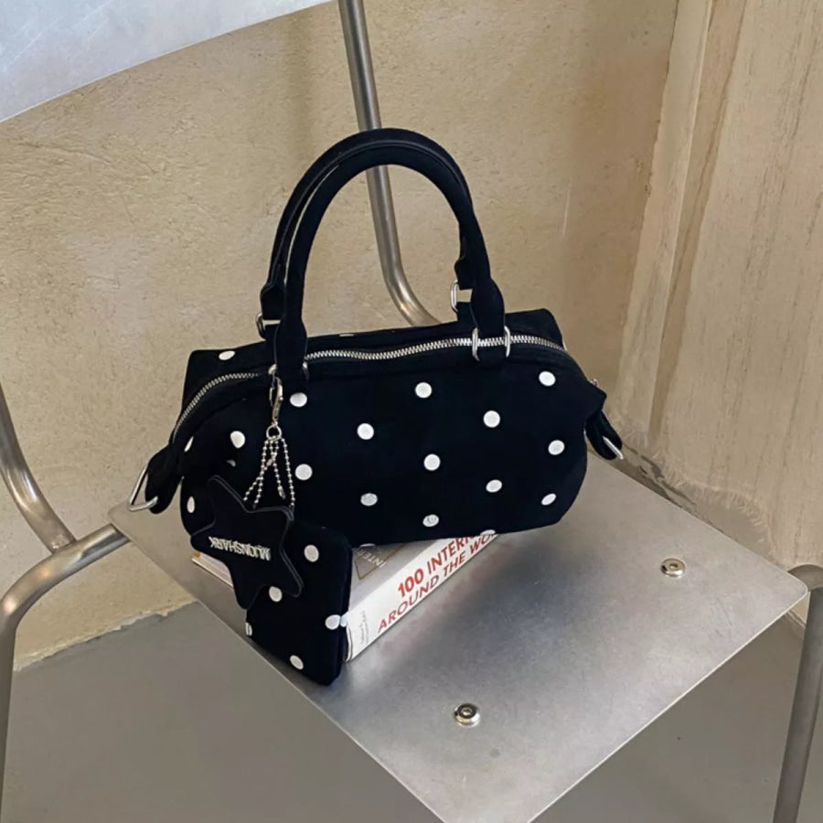 Polka Dot Crossbody Bag Black / onesize Apparel and Accessories