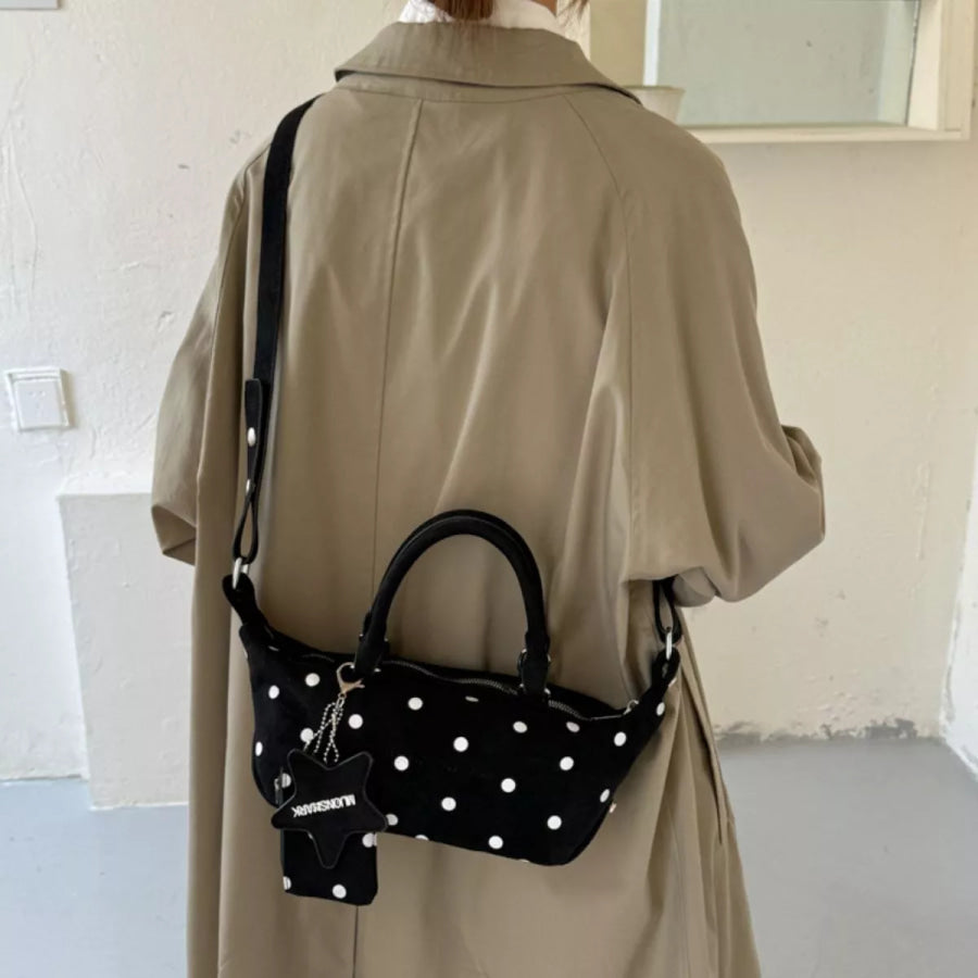 Polka Dot Crossbody Bag Black / onesize Apparel and Accessories