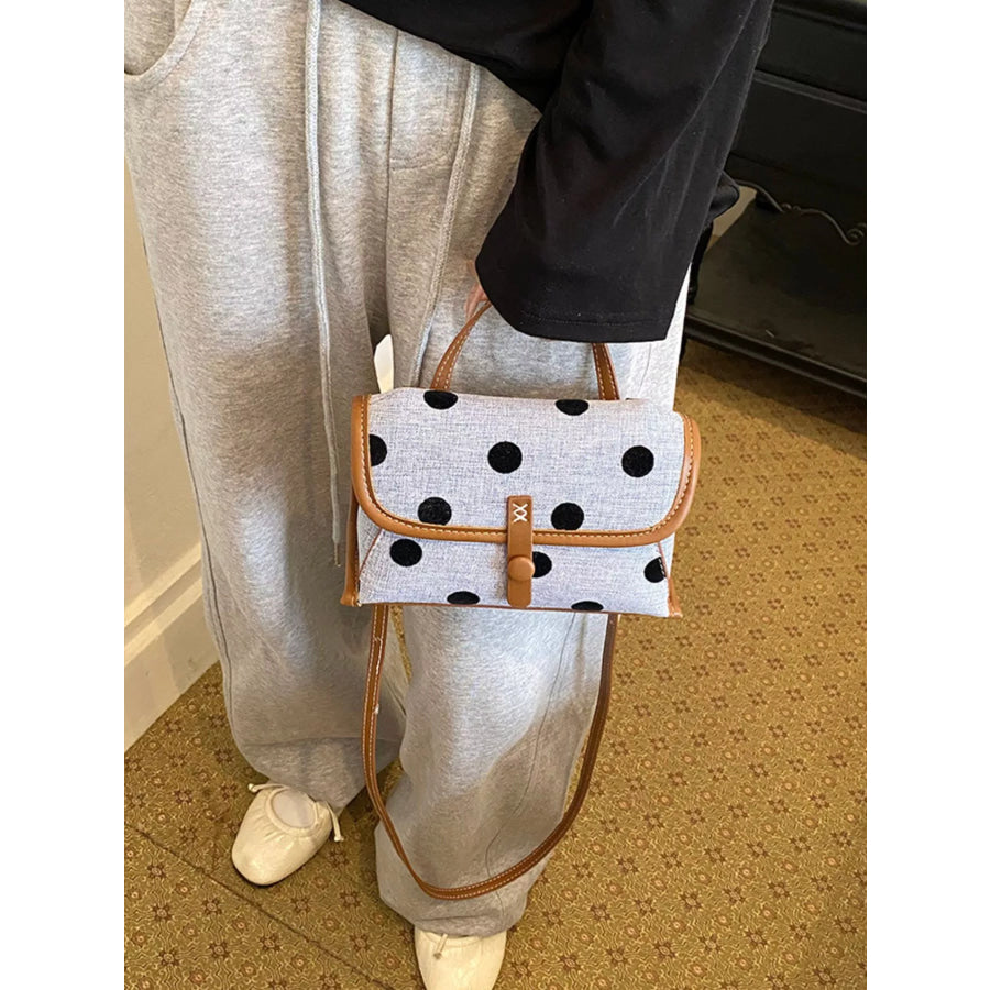 Polka Dot Crossbody Bag Blue / onesize Apparel and Accessories